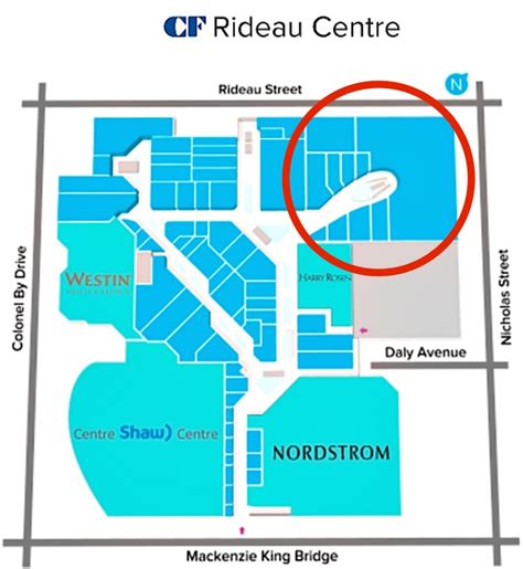 rideau centre floor plan.